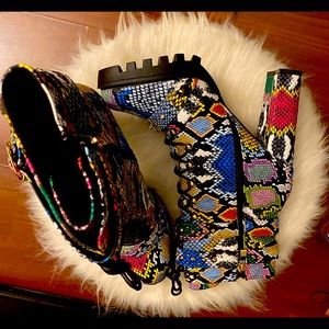 Snake skin booties that are to die for!